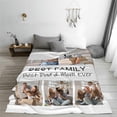 thumbnail image 3 of Personalized Custom Blanket with Photo Birthday Gifts for Family Son Daughter Wife Husband, Birthday for Her Him, Women Men Gifts Fits Couch Bedroom Living Room, 3 of 6