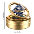thumbnail image 2 of Ambientador Giratorio Solar de Aire para Coche Aromaterapia de Doble Anillo (Sol) Dorado, 2 of 4