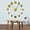 Gold,47inch, variant on Coffee Signs 3D DIY Size Adjustable Wall Clock Modern Design Kitchen Clock Watch Quartz Acrylic Mirror Sticker Coffee Bean Clock(Silver,27inch)