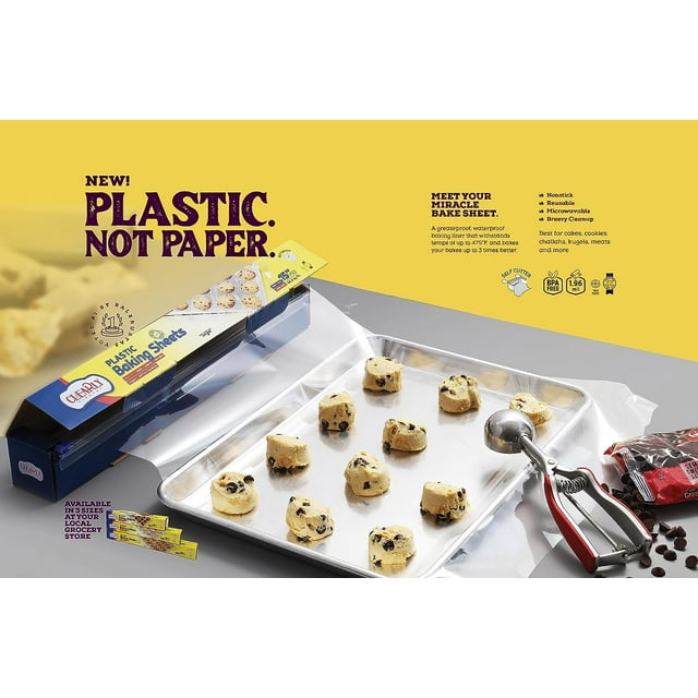 NEW ROLL OF PLASTIC BAKING SHEETS NEW Non Stick Plastic