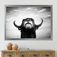 thumbnail image 3 of Designart 'Black and White Portrait Of A Spanish Bull I' Farmhouse Framed Art Print, 3 of 4