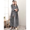 thumbnail image 4 of Gifts for Women Robe for Women Fleece Loungewear Oversized Warm Women's Robes Bath Womens Bathrobe Grey, 4 of 6