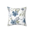 thumbnail image 2 of Watercolor Blue Floral Design - Spun Polyester Square Pillow, 2 of 3