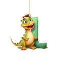 thumbnail image 1 of Riforla Dinosaur 26 Letters Acrylic Pendant Home Decoration Car Pendant Backpack Pendant Hangs L, 1 of 3