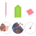 thumbnail image 3 of 4 Pieces Bookmark Diamond Painting Bookmark Diy Bookmark With Tassels For Christmas Gift Student, 3 of 4