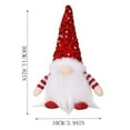 thumbnail image 3 of 2025 Lighted Christmas Gnome, with Sequins Long Hat, 12" Handmade Plush Christmas Decoration Ornaments, for Thanksgiving Gift Xmas Table Decor Pink-A10, 3 of 9