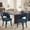 Blue, variant on S-HOME Mid Century Modern Dining Chairs Set of 2, Solid Wood Legs, Curved Back, Upholstered, for Kitchen/Dining Room
