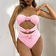 thumbnail image 2 of Trajes de Baño de Bikini de Mujer sin Mangas Set Acolchado de Empuje Sólido, Trajes de Baño de Bikini de Mujer Sexy Y de Apoyo, 2 of 8