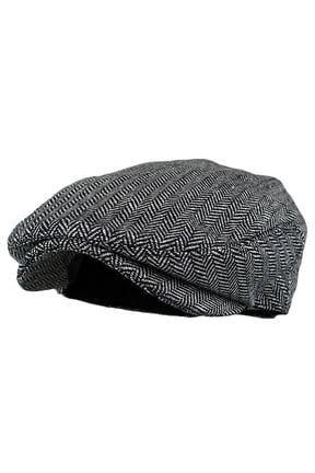 Men Newsboy Cap Men's Classic Herringbone Tweed Wool Blend Tweed Flat Cap Cabbie Hat Men Beret Hat Flat Peaked Cap Street Hats