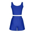 thumbnail image 5 of Aofany Womens Summer 2 Piece Outfits Short Sets Sleeveless Tank Tops Two Piece Lounge High Waisted Shorts Suits, 5 of 6