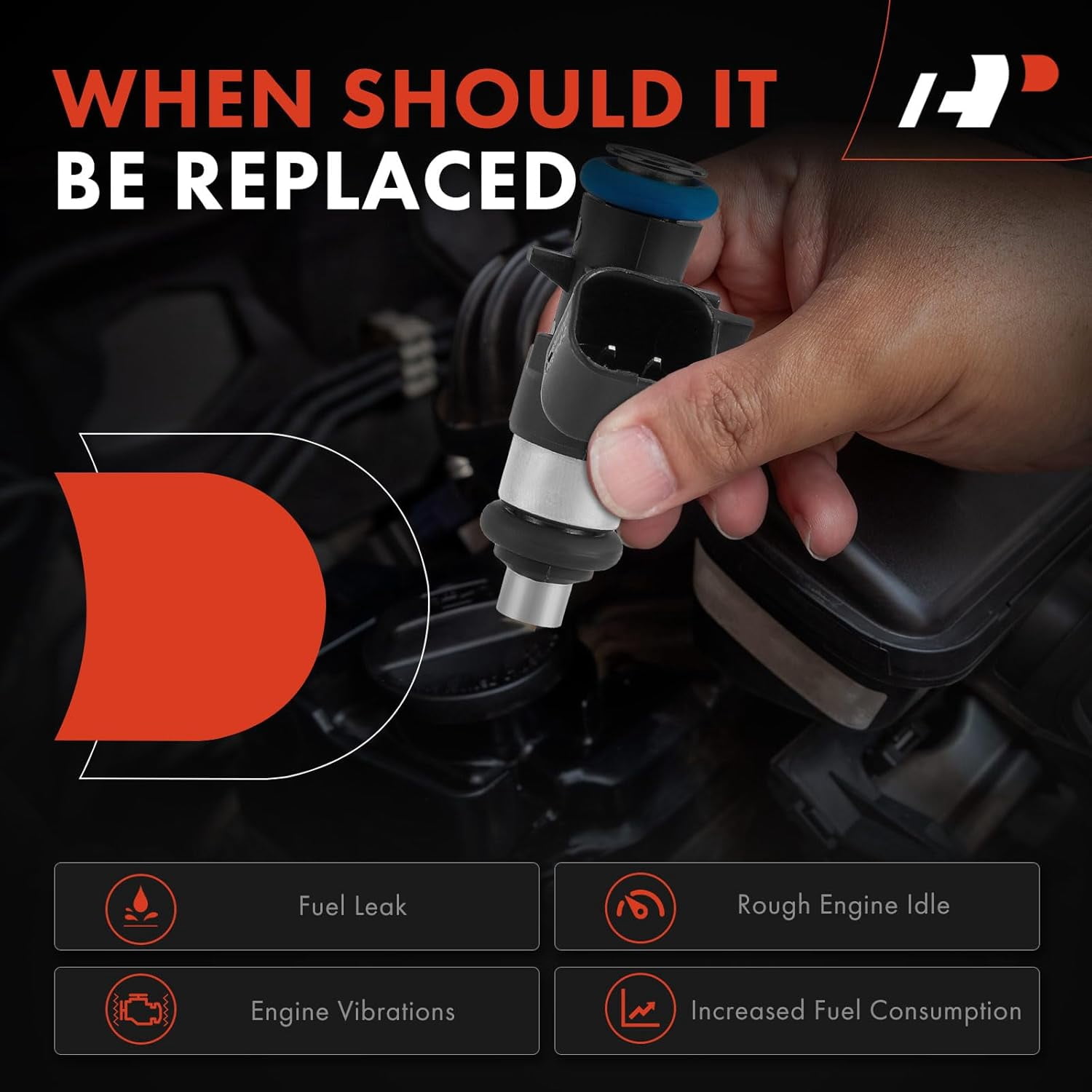 A-Premium 4 Holes Set of 6 Fuel Injectors Compatible with Jeep Cherokee KL Series 2014 2015 2016 2017 V6 3.2L Gas