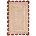 thumbnail image 1 of Scalloped Jute Rug (Brown, 2.5x20 ft), 1 of 8