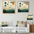 thumbnail image 4 of Designart "Blue Orange Mid Century Minimalist Oasis II" Abstract Collages Wall Art Living Room, 4 of 5