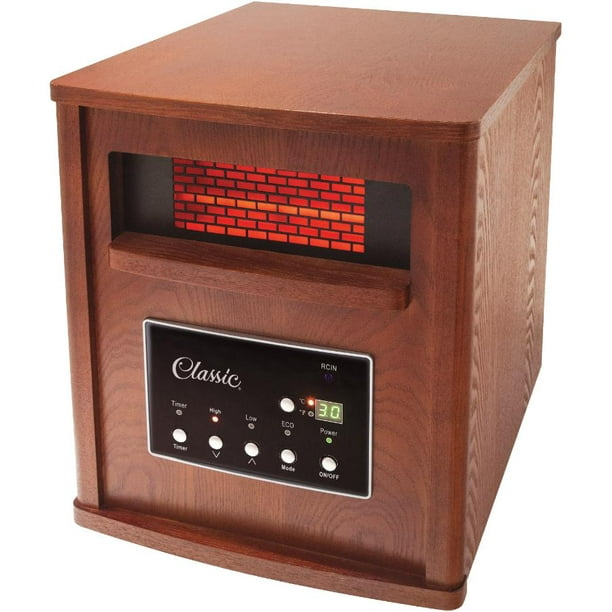 Infrared Quartz Heater 1500W with Automatic Shutoff by Classic