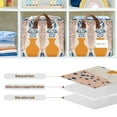thumbnail image 4 of Yayeee Foldable Storage Basket for Shelves with Handles Set of 2 Waterproof Cloth Bins, Leopards Leaves, 4 of 7