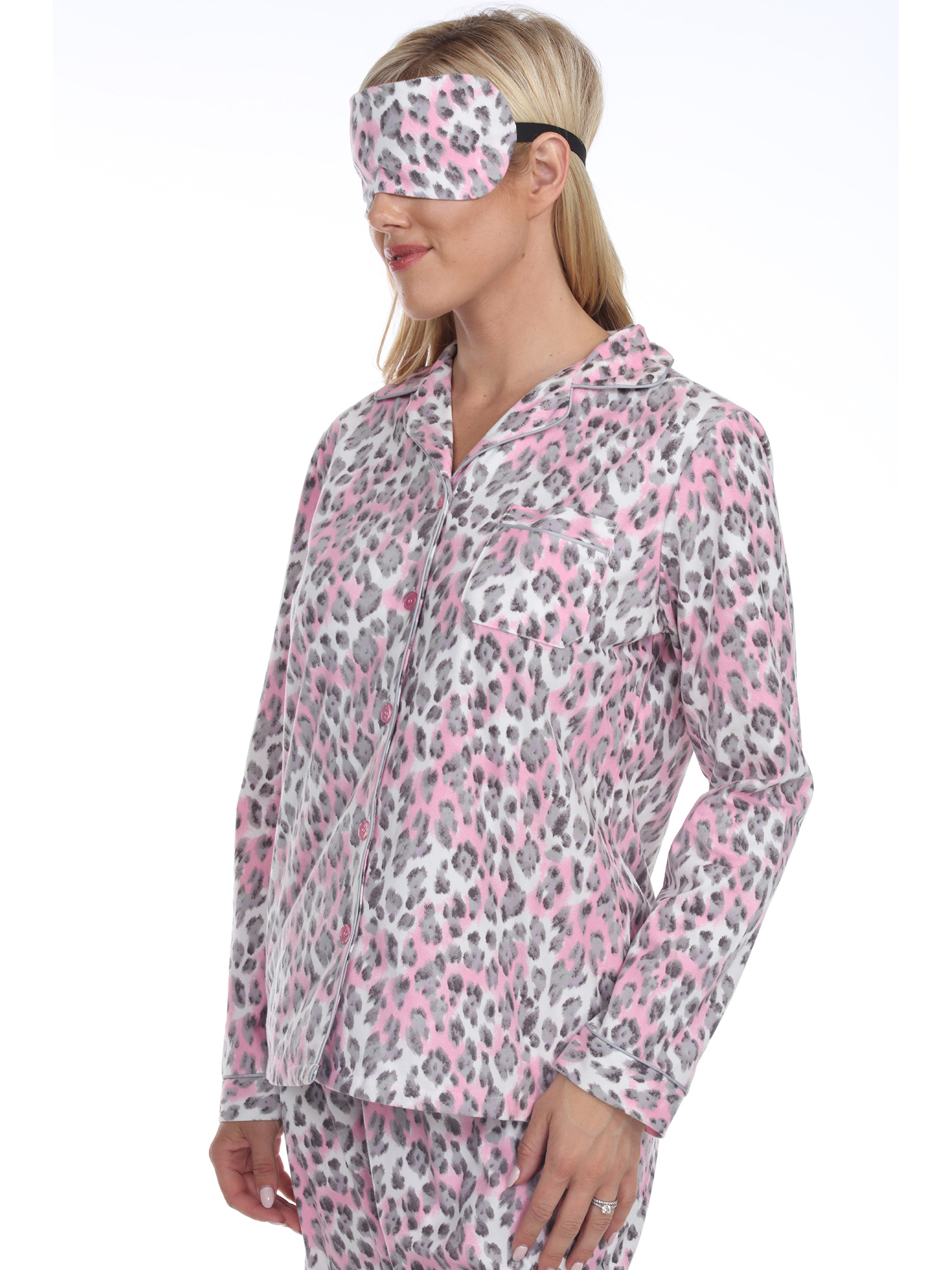 White Mark Women's Pajama Set - Extended Sizes - image 2 of 4