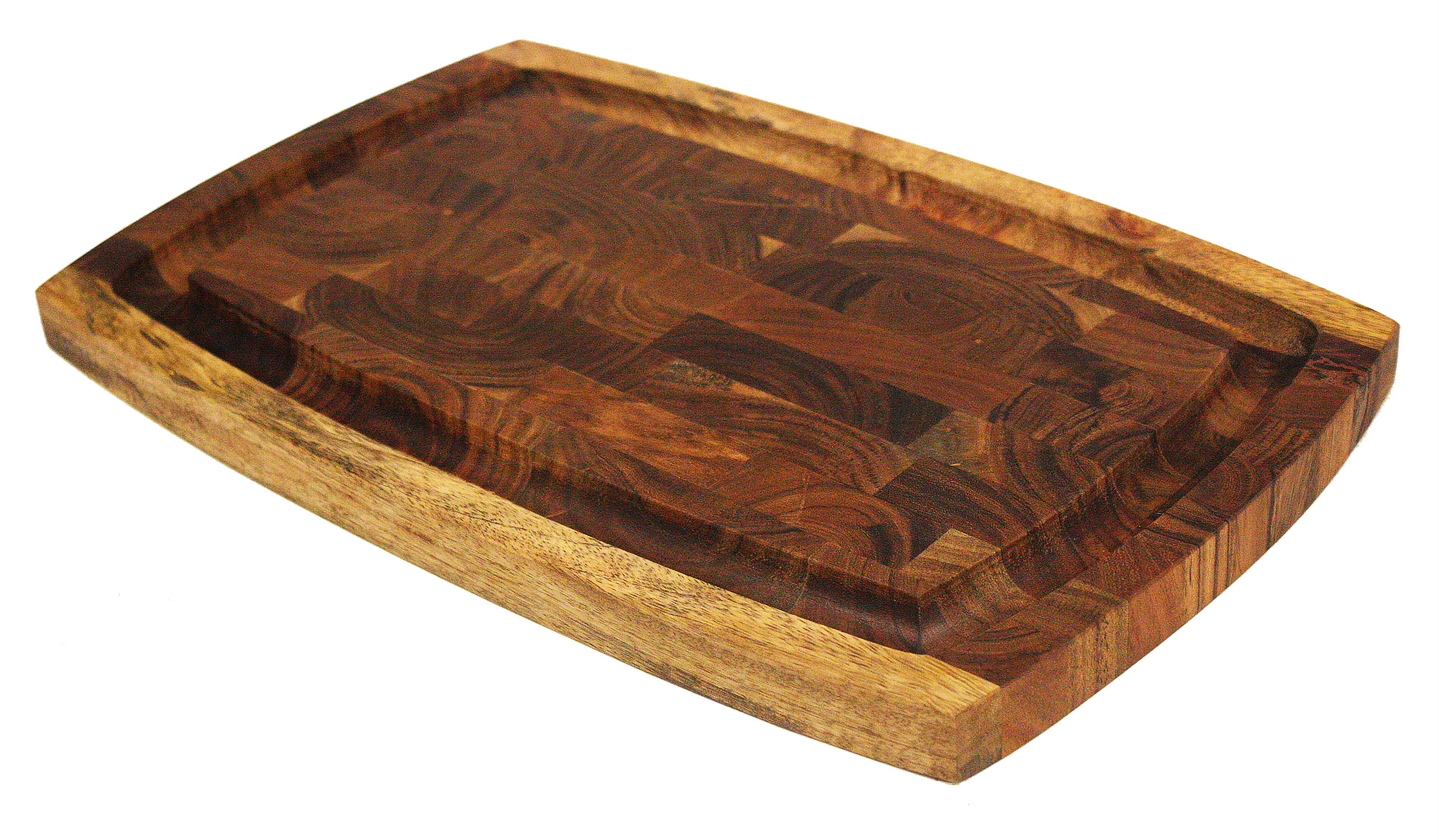 Mountain Woods Extra Thick Organic End-Grain Hardwood Acacia Cutting Board w/Juice Groove | Butcher Block | Wood Chopping Board - 17" x 11" x 1" - image 1 of 1