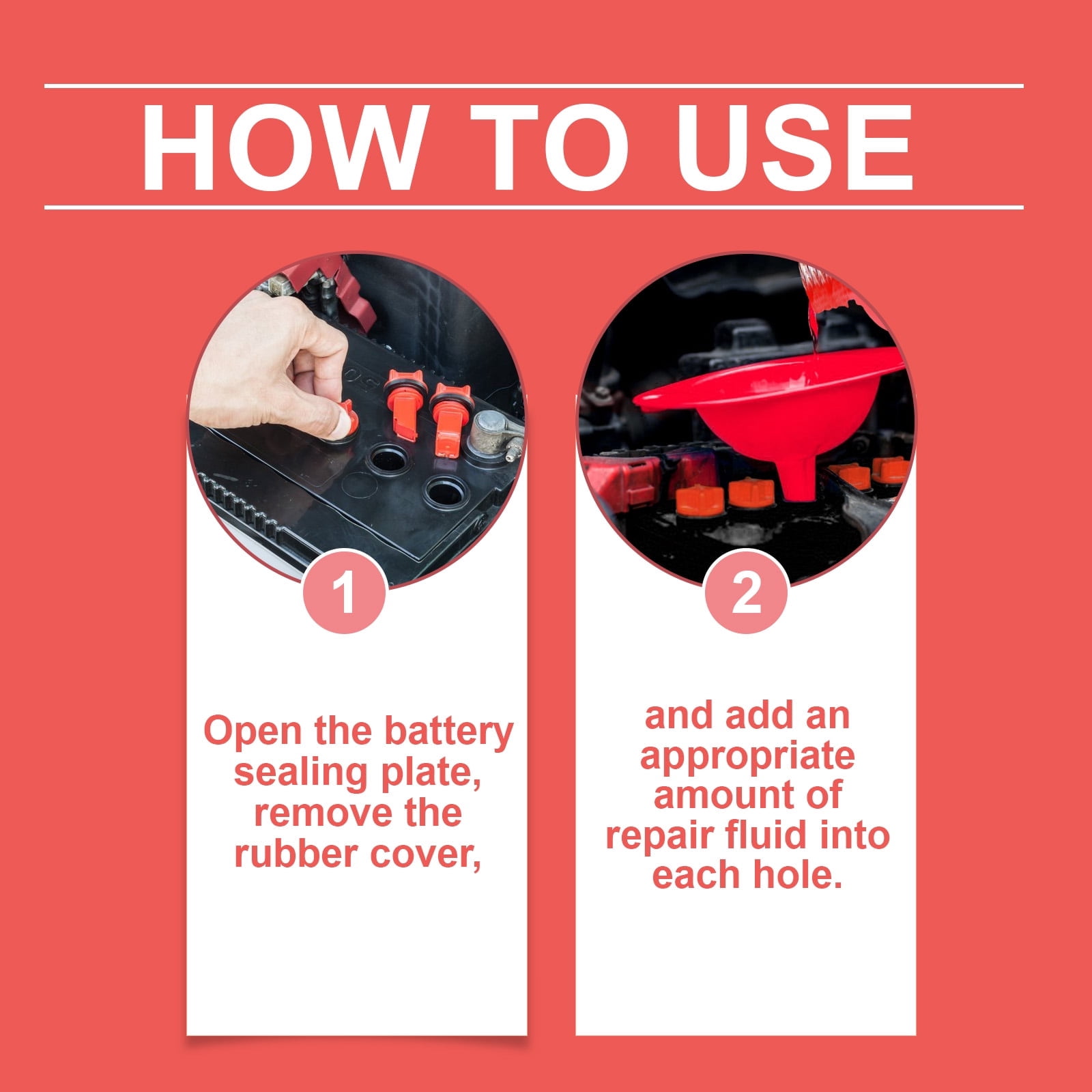 Alvantor Battery Repair Solution Desulfator Additive Restore Performance, 3.38fl.oz