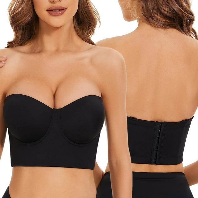 WILLBEST Brasier Deportivo Mujer Sujetador Push-Up Multiposición De Espalda Baja Sin Tirantes Para Mujer