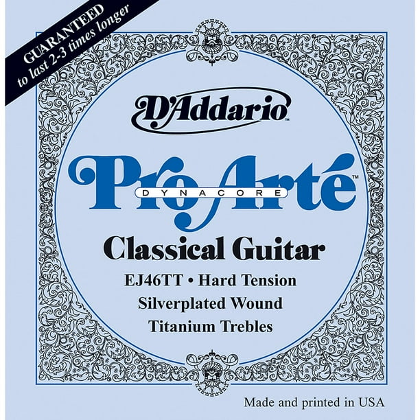 D'Addario EJ46TT ProArte Dynacore Classical Guitar Strings, Titanium