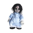 thumbnail image 4 of Muñeco fantasma de Halloween con sonido, decoración espeluznante, decoración para fiesta de Halloween Vestido azul, 4 of 9