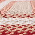 thumbnail image 3 of Super Area Rugs Country Braided Farmhouse Cotton Reversible Area Rug Red & Cream - Rectangle 4' X 6', 3 of 5