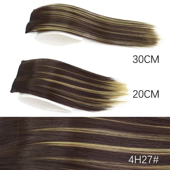 8 Inch (20 cm) Synthetic Clip-in Hair Extensions - Invisible Hair Pieces for Thinning Hair for Women & Girls