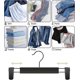thumbnail image 4 of 10 Pack Pants Hangers,Space Saving Skirt Hangers with 360 Swivel Hooks,Adjustable Clip Hangers,Clothes Coat Clothes Jeans Hangers, 4 of 4