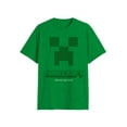 thumbnail image 4 of Minecraft, Men's & Big Men's Graphic Tee Shirt, Creeper Face, Sizes XS-3XL, 4 of 6