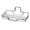 Z-White-Single Tier, variant on Self Draining Soap Dishes, Double Layer Grid Soap Tray, Dishwashing Sponge Soap Holder Box, Bathroom Soap Bar Dishes for Keep Drying, Suitable for Kitchen,Bathroom, 4.7x3.2x1.3 inch