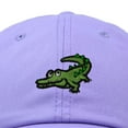 thumbnail image 2 of Dalix Alligator Cap Embroidered Mens Cotton Dad Hat Baseball Hat in Lavender, 2 of 5