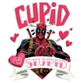 thumbnail image 2 of Men's Marvel: Deadpool Cupid Is Stupid  Graphic T-Shirt, 2 of 5