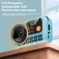thumbnail image 4 of Radio FM Portátil, Altavoz Inalámbrico Bluetooth con Grabadora y Pantalla LED, Compatible con Tarjeta TF, Disco U para el Hogar y Exteriores., 4 of 8