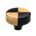 thumbnail image 5 of Mascot Hardware CK104 1.47 in. Pie Cabinet Knob, Black & Brown - Pack of 5, 5 of 5