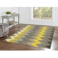 thumbnail image 3 of Linon Home Decor Trio Area Rug Collection, Blue and Marigold, 5' x 7', 3 of 5