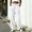 White, variant on Gifts YYV Hiking Pants Women Elastic Waist Pants Wide Leg Trousers Casual Loose Fit With Pockets Split Hem Comfortable Daily Wear White XXL