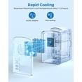 thumbnail image 2 of KNDKO Mini Fridge, Portable RV Refrigerator, 4 L/6 Can Compact Personal Cooler with Stainless Steel Door, 12V AC/DC, Option for Skincare, Makeup, 2 of 7