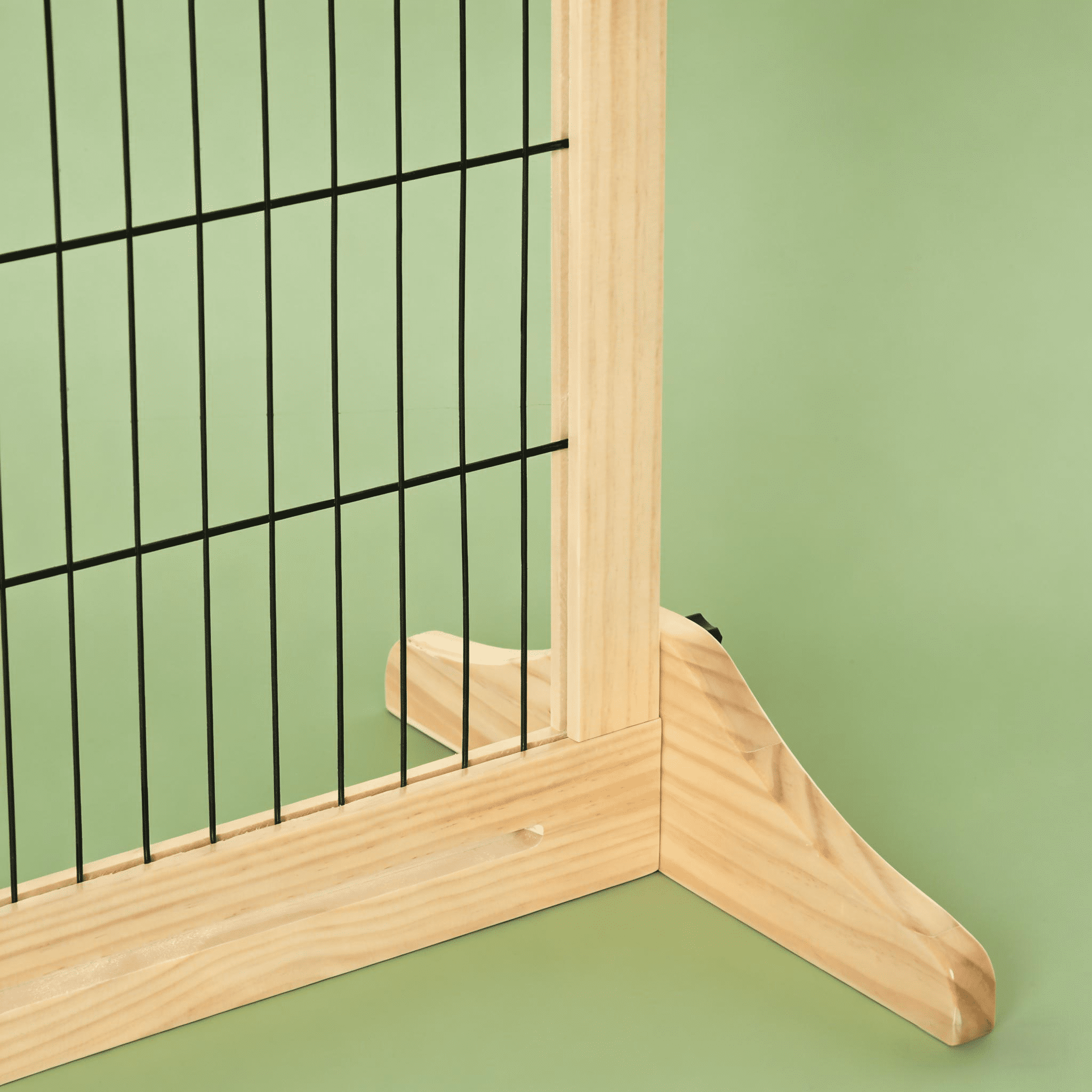 Wide Pet Gate, Wooden Pet Gate Freestanding Pet Gate for Your Home