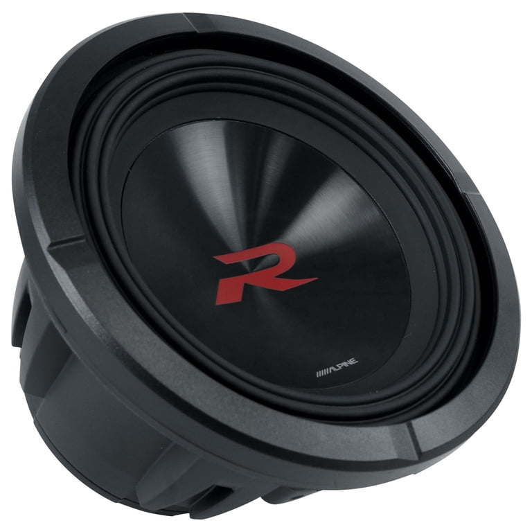 Alpine S-W10D2 Type-S 10" Dual 2 Ohm Subwoofer Pair With Install Kit - 600W RMS, 1800W Peak