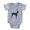 Heather Grey, variant on CafePress - FIN Santa Doberman CROP - Cute Infant Baby Football Bodysuit