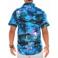 thumbnail image 5 of sogami Mens's Hawaiian Shirts Beach Vacation Party Short Sleeve Aloha Shirt, 5 of 7