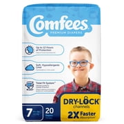 Comfees Baby Baby Diaper Size 7, 12 hour protection, over 41 lbs., 20 Count, 1 Pack