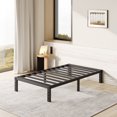thumbnail image 1 of FSCHOS 12 Inch Twin Size Bed Frame, Heavy Duty Metal Platform, No Box Spring Needed, Easy Assembly, Black, 1 of 5