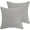 Gray, variant on Unique Bargains 2-Pack Solid Waterproof Decorative Throw Pillow Covers Green 20" x 20"