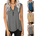 thumbnail image 2 of Pink Tank Tops for Women Casual Plain Summer Tank Tops Adjustable Baggy Scoop Neck Sleeveless Shirts Camisole Vest Undershirt Basic Tanks Top, 2 of 5