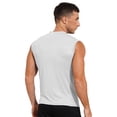 thumbnail image 5 of inhzoy Mens Casual Mock Neck Sleeveless Pullover Undershirt Basic Turtleneck Thermal Tank Tops Vest White 4XL, 5 of 7