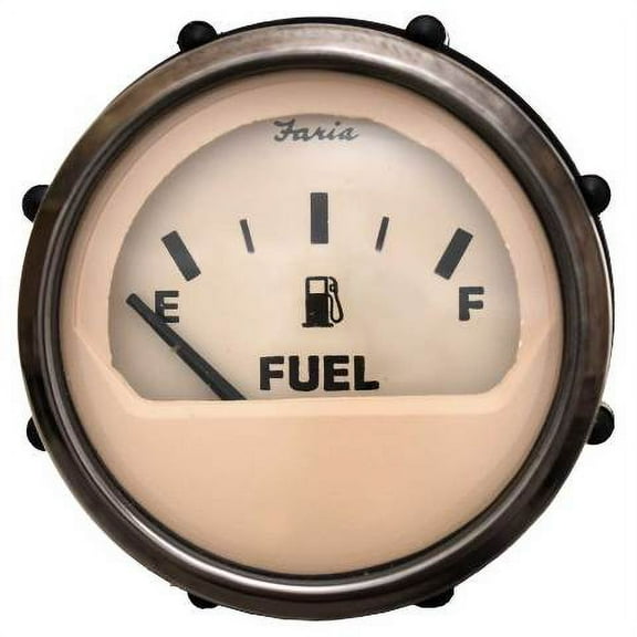 Faria Boat Fuel Level Gauge GP2096A | Euro Beige 2 Inch