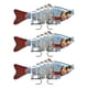 thumbnail image 2 of Soidarity Paquete de 3 señuelos de pesca de plástico de agua salada cebo falso atracción al aire libre Swimbaits artificiales Crankbait accesorio 10cm Pescar tipo 3 Soidarity OD023723-03, 2 of 6