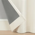 thumbnail image 4 of Eclipse Cannes Magnitech 100% Blackout Curtain, Rod Pocket Window Curtain Panel, Seamless Magnetic Closure, 84 in long x 40 in wide, (1 Panel), Ivory, 4 of 13