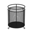 thumbnail image 2 of Cesta de almacenamiento de gran capacidad, organizador de carrito de almacenamiento con ruedas, cesto de ropa, cesta de ropa para cocina, baño, Negro perfecl carro de almacenamiento, 2 of 8